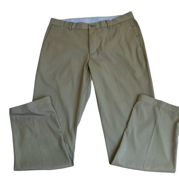Nike Mens 32x30 Med Dri Fit Performance Golf Pants Chino Flat Front Tan Stretch - Picture 5 of 16